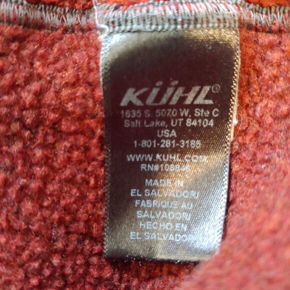 Kuhl Interceptr 1/4 Zip Fleece Mens Brick Outdoor Activewear Pullover Brick L - Picture 12 of 12